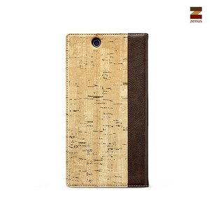 Zenus Sony Xperia Z Ultra Masstige E-Cork Diary -Brown