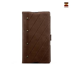 Zenus Sony Xperia Z Ultra Prestige Neo Vintage Diary Series -Dark Brown