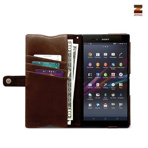 Zenus Sony Xperia Z Ultra Prestige Neo Vintage Diary Series -Dark Brown