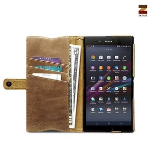 Zenus Sony Xperia Z Ultra Prestige Neo Vintage Diary Series -Vintage Brown