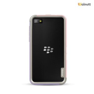 Walnutt Blackberry Z10 Walnutt Bumper Trio Series - Pink/Violet