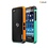 Walnutt Blackberry Z10 Walnutt Bumper Trio Series -Orange/Emerald Green