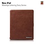 Zenus Ipad 2, 3 en 4 Masstige Lettering Diary Series - Brown