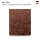 Zenus Ipad 2, 3 en 4 Prestige Vintage Folio With Signage -Vintage Brown