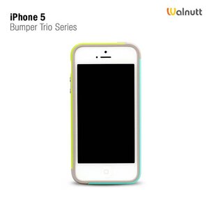 Walnutt iPhone 5 / 5S Walnutt Bumper Trio Series - Green / Mint