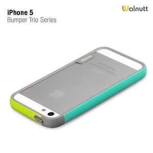 Walnutt iPhone 5 / 5S Walnutt Bumper Trio Series - Green / Mint