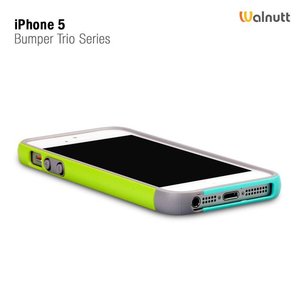 Walnutt iPhone 5 / 5S Walnutt Bumper Trio Series - Green / Mint