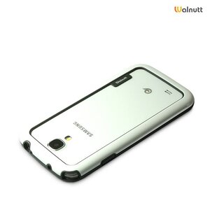 Walnutt Galaxy S4 Walnutt Bumper Solid Series - White / Dark Grey