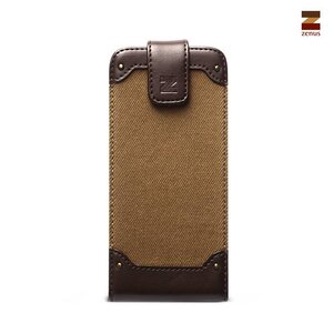 Zenus iPhone 5 / 5S Masstige Rock Vintage Folder - Dark Beige