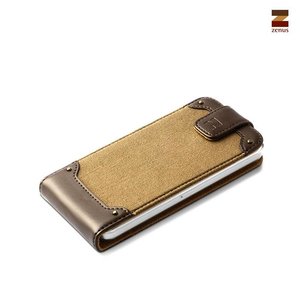 Zenus iPhone 5 / 5S Masstige Rock Vintage Folder - Dark Beige