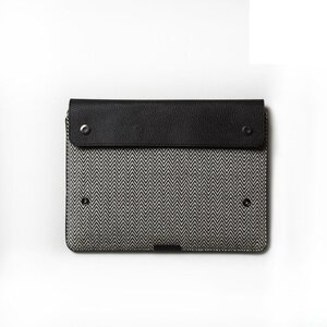 Zenus Tablet Pouch (Tot 10") Masstige Herringbone - Zwart