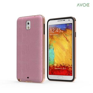 Avoc Galaxy Note 3 Bumper Solid Avoc (Gold Version) - Gold / Pink