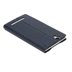 Zenus Sony Xperia T2 Ultra Metallic Diary - Navy