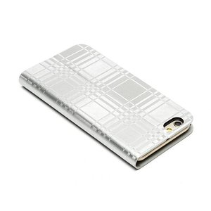 Zenus iPhone 6 Mono Check Diary -Silver