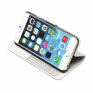 Zenus iPhone 6 Mono Check Diary -Silver