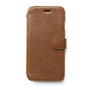Zenus iPhone 6 Lettering Diary - Brown