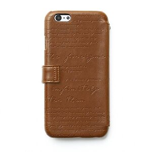 Zenus iPhone 6 Lettering Diary - Brown