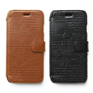 Zenus iPhone 6 Lettering Diary - Brown