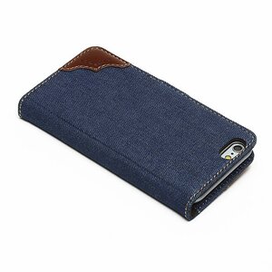 Zenus iPhone 6 Denim Oxford Diary - Deep Blue