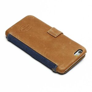 Zenus iPhone 6 Denim Vintage Pocket Diary - Deep Blue