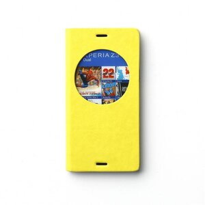 Zenus Sony Xperia Z3 Zview Dolomites Diary - Lime/Yellow