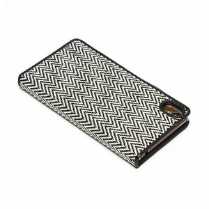 Zenus Sony Xperia Z3 Herringbone Diary - Black