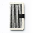 Zenus iPhone 6 Plus Herringbone Diary - White