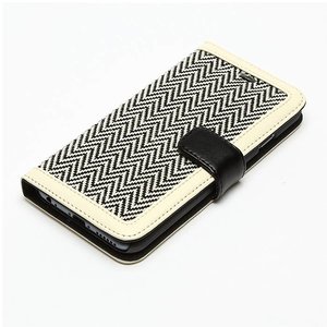 Zenus iPhone 6 Plus Herringbone Diary - White