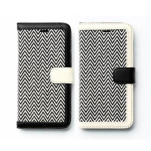 Zenus iPhone 6 Plus Herringbone Diary - White