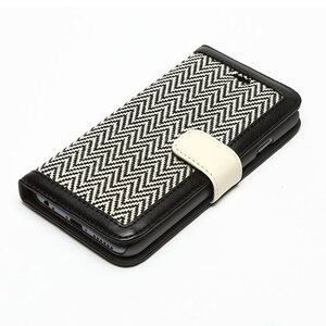 Zenus iPhone 6 Plus Herringbone Diary - Black