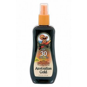 Australian Gold SPF 30 + Bronzer Spray Gel, 237 ml