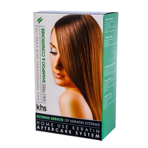 KHS Keratin Home System Salt free Shampoo & Conditioner 2 x 200ml Kit