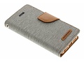 Mercury Goospery Canvas Diary Booktype voor iPhone SE / 5 / 5s - Grijs