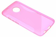 S-line Backcover voor Motorola Moto G5 Plus - Roze
