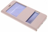Slim Booktype met venster voor Huawei P8 Lite (2017) - Rosé goud