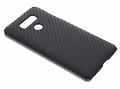 Carbon Hardcase Backcover voor LG G6 - Zwart