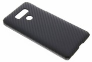 Carbon Hardcase Backcover voor LG G6 - Zwart