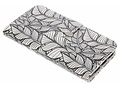 Design Softcase Booktype voor iPhone X / Xs - Botanic Feathers
