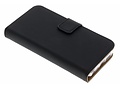 Luxe Softcase Booktype voor iPhone SE / 5 / 5s - Zwart