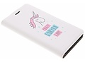Design Hardcase Booktype voor Huawei Y6 (2017) - Unicorn