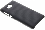 Carbon Hardcase Backcover voor Huawei Y6 (2017) - Zwart