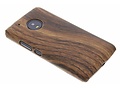 Hout Design Backcover voor Motorola Moto G5 - Donkerbruin