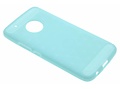 Brushed Backcover voor Motorola Moto G5 Plus - Turquoise