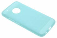 Brushed Backcover voor Motorola Moto G5 Plus - Turquoise