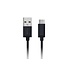 Xqisit Zwarte Cotton Cable Sync and Charge USB-C naar USB kabel - 1,8 meter Xqisit Zwarte Cotton Cable Sync and Charge USB-C naar USB kabel - 1,8 meter