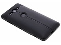 Lederen Backcover met stiksel voor Sony Xperia XZ2 Compact - Zwart