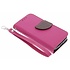 Blad Design Booktype voor Samsung Galaxy S4 Mini - Fuchsia Blad Design Booktype voor Samsung Galaxy S4 Mini - Fuchsia