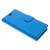 Blauwe Litchi Booktype Hoes voor de Alcatel 3 Blauwe Litchi Booktype Hoes voor de Alcatel 3