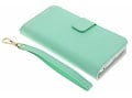 Selencia Wallet Booktype voor iPhone 8 Plus / 7 Plus - Mintgroen