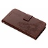 Bruine klavertje bloemen booktype hoes voor de Huawei P Smart Bruine klavertje bloemen booktype hoes voor de Huawei P Smart